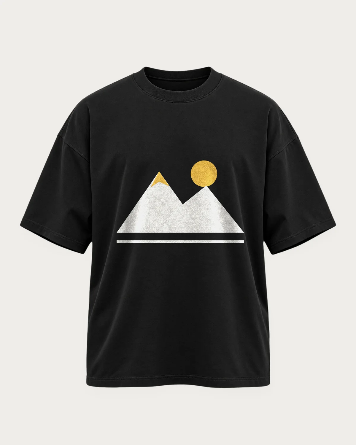 Mountain Line Tee – Μαύρο